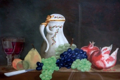 Hinterglasmalerei, nach J.-B.-S. Chardin, verkauft,  © Lore Weiler