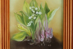 HG12, Maiglöckchen, 1990, ÖL, 25x20, © Lore Weiler