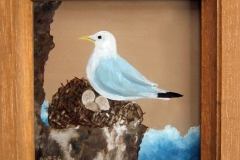 HG18, Möwe, 1986, ÖL, 11x11, © Lore Weiler