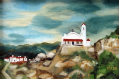 HG19, Sardinien, Stella Maris, 1990, ÖL, 11x15,  ©Lore Weiler