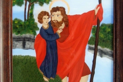 HG9, Christopherus, 1985, ÖL, 35x26, © Lore Weiler